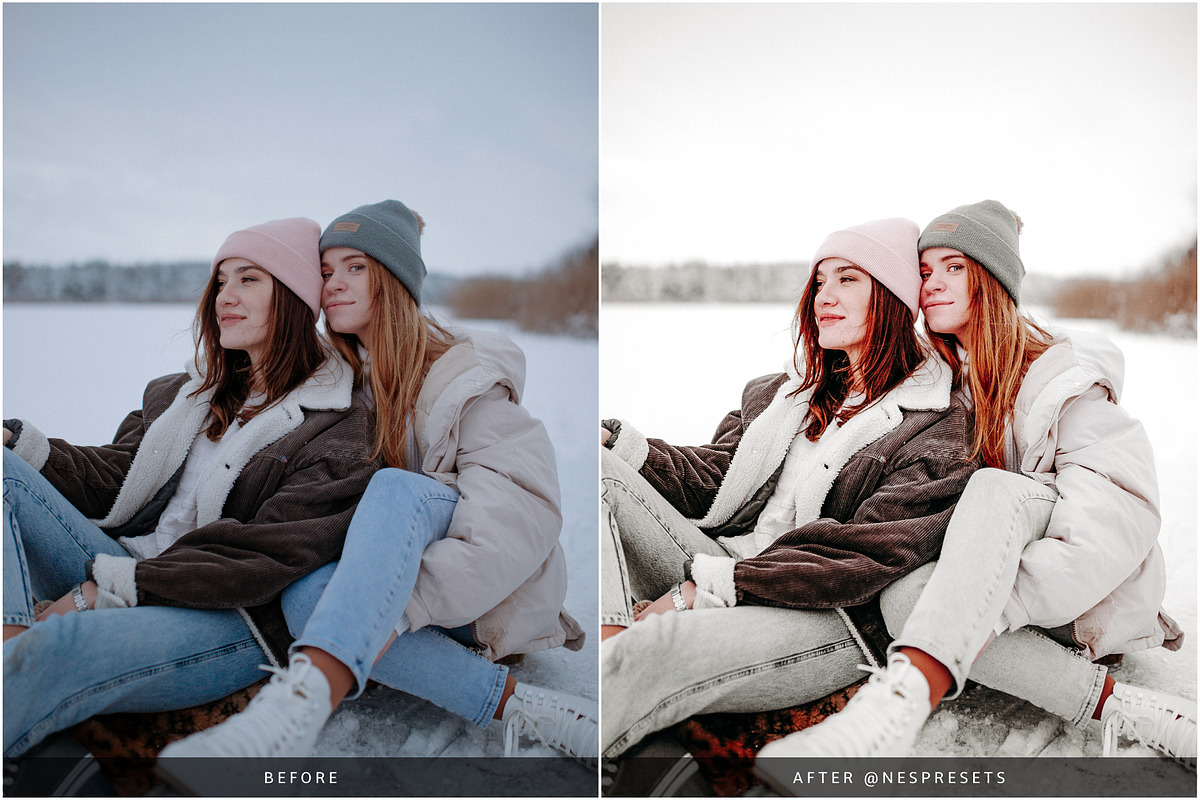 WINTER BRIGHT LIGHTROOM PRESETS, an Action Add-On by Nes Design Co (Photo 5 of 10)