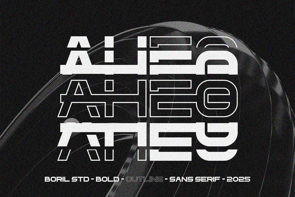 AHEO Modern Sans Wide, a Sans Serif Font by Boril Std (Photo 1 of 10)