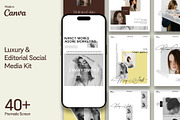 40 | SOCIAL MEDIA KIT | CANVA, a Social Media Template by Templeste (Thumbnail 1 of 6)
