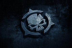 Grunge Metal Logo Mockup