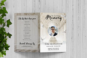 Heavenly Funeral Program Template, a Brochure Template by Template Shop (Thumbnail 1 of 4)