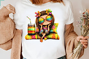 Cute Summer Girls Clipart Bundle., an Illustration by SVGArt (Thumbnail 9 of 9)