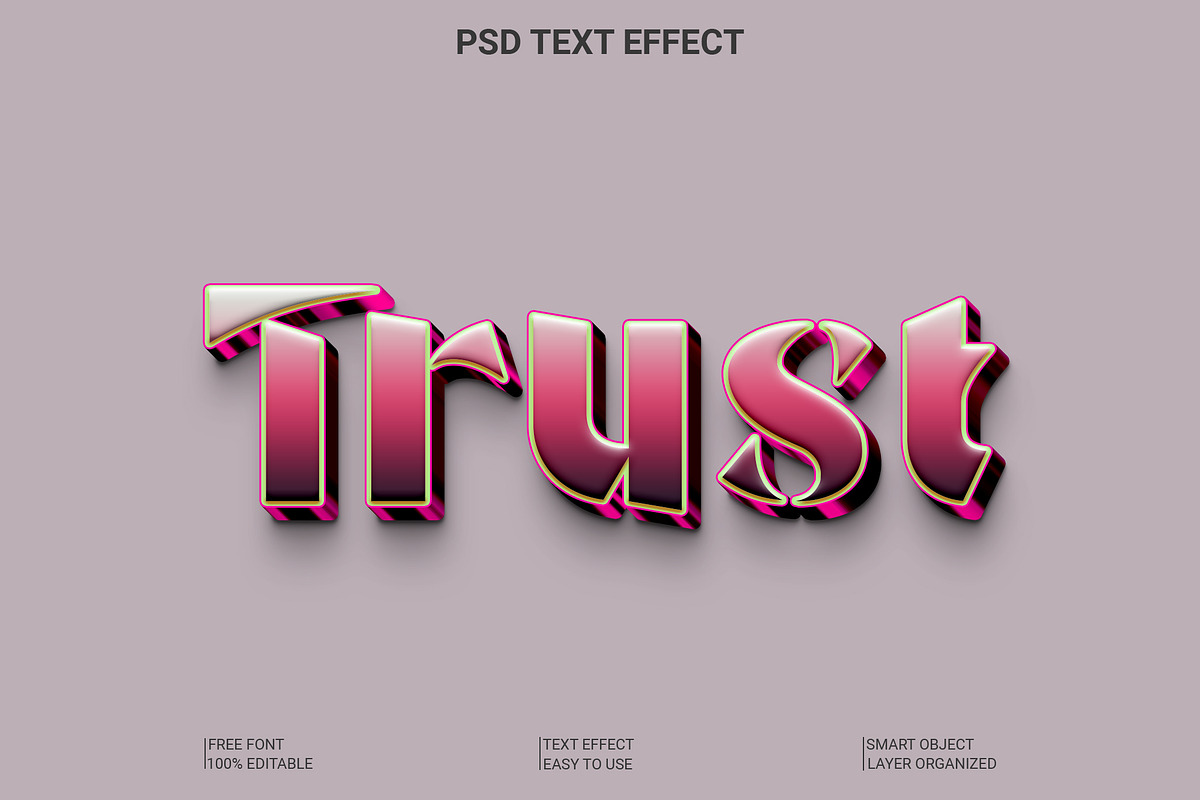 Glossy 3D Text Effect Template, a Layer Style Add-On by Imamul001