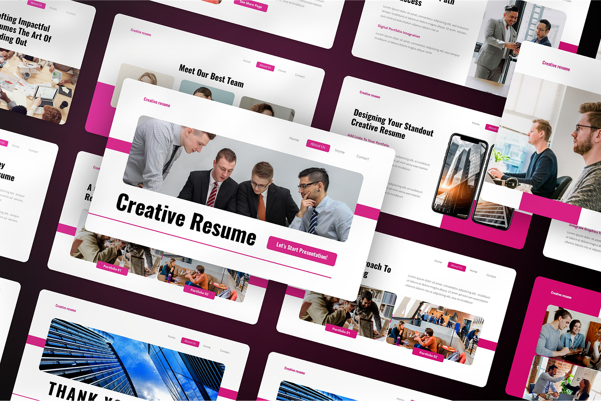 Creative Resume Presentation Keynote, a Presentation Template by SquidPixey (Photo 7 of 7)