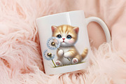 Spring Cats Sublimation Clipart, an Illustration by RobertsArt (Thumbnail 5 of 7)