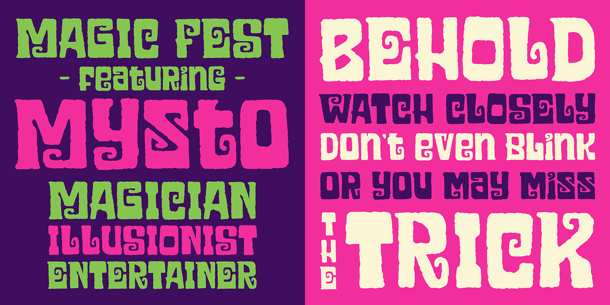 Simsalabim, a Font by One Eyed Squid (Photo 2 of 6)