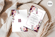 Asian Floral Wedding Invite - F3A, an Invitation Template by YeeqsWedding (Thumbnail 3 of 5)