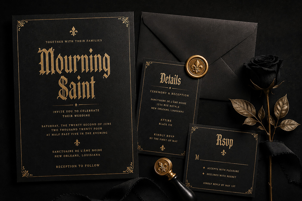 Mourning Saint — Blackletter Font, a Blackletter Font by Wow Magic (Photo 2 of 4)