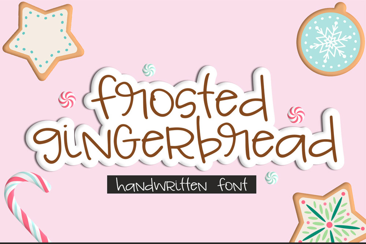 NEW!! Frosted Gingerbread Font, a Font by Sabrina Schleiger Design (Photo 5 of 5)