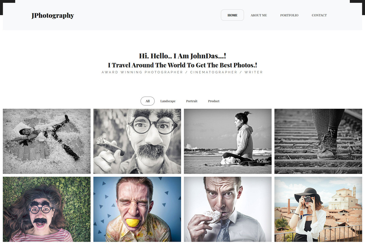 JPhotography - Minimal Photography, a Bootstrap Template by Dasagani (Photo 2 of 5)