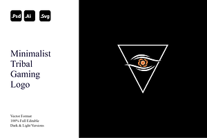 Minimalist Tribal Gaming Logo, a Branding & Logo Template by Luxury Logos