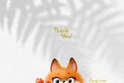 Cute fox holds a caramel cockerel, an Animal Illustration by Azuzlikus (Thumbnail 3 of 3)