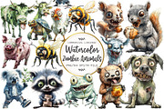 Funny Quirky Zombie Animals Clipart, an Illustration by OK Design (Thumbnail 1 of 5)