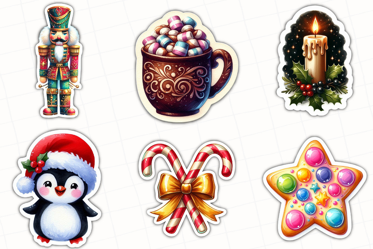 Christmas Sticker Sublimation, an Illustration by OK Design (Photo 2 of 5)