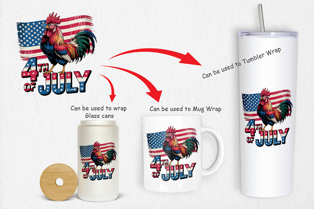 4th of July Animal, a Graphic by Artnoy (Photo 4 of 5)