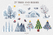 CHRISTMAS HOUSES, a Decorative Illustration by Elena_Sedova (Thumbnail 2 of 11)