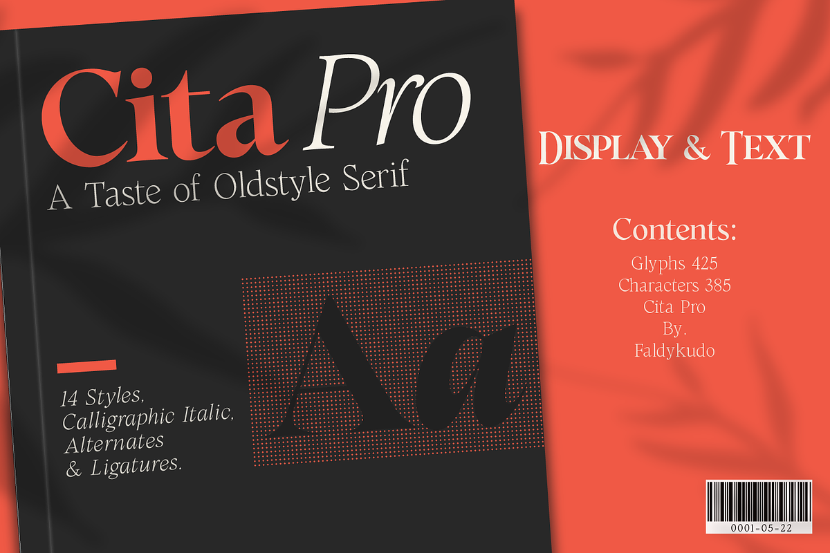 Cita Pro Serif Family, a Serif Font by xdCreative (Photo 1 of 10)