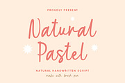 Natural Pastel - Handwritten Font, a Handwritten Font by Bluestype Studio (Thumbnail 1 of 7)