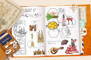 Travel Spain clipart, a Food Illustration by Kate Snitser (Thumbnail 5 of 5)