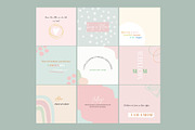 Mom & Baby Instagram Quote Templates, a Social Media Template by Deepa Template Studio (Thumbnail 3 of 5)