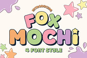 Fox Mochi: 4 Font Style, a Handwritten Font by Fox7 By Rattana (Thumbnail 1 of 13)
