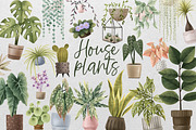 Cozy House Plants Clipart, a Decorative Illustration by the_myro (Thumbnail 1 of 10)