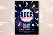 Grunge Rock Concert Poster With LP, a Decorative Illustration by Black White Mouse Design (Thumbnail 2 of 3)