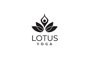 Lotus Yoga logo design template, a Branding & Logo Template by yopie (Thumbnail 3 of 3)