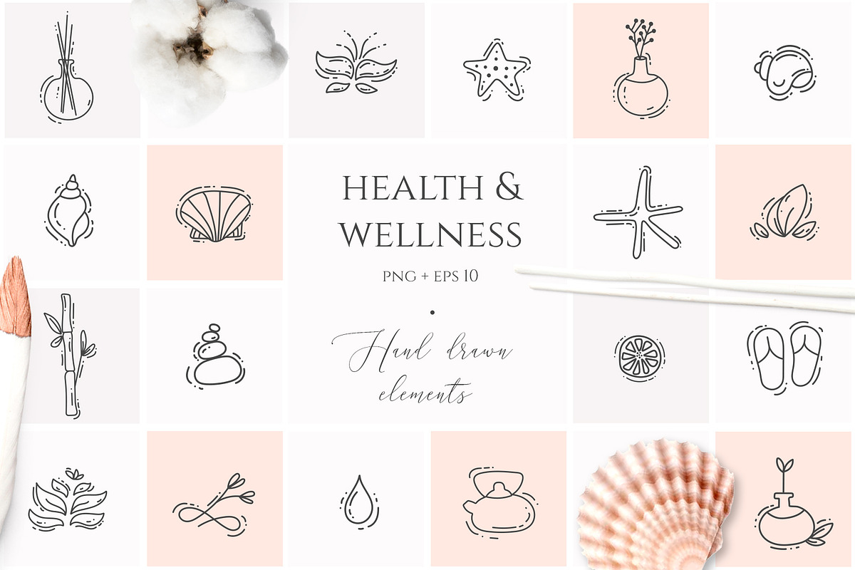 SPA & WELLNESS GRAPHIC COLLECTION, an Icon by Luna Dreams (Photo 2 of 7)