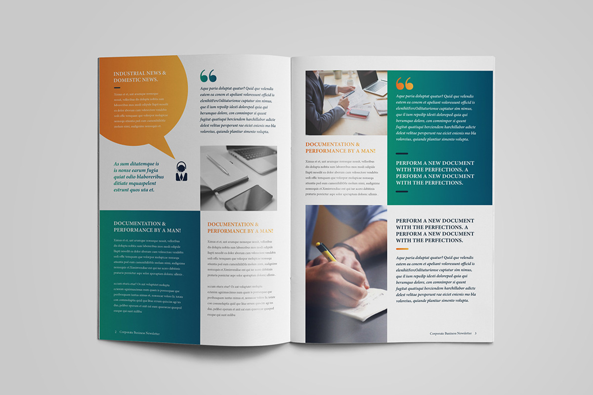 Professional Newsletter Template V12, a Brochure Template by Layout Design