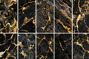 Black Gold Marble Seamless Textures, a Texture Graphic by BrushstrokeArtGB (Thumbnail 5 of 12)