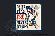 Fourth of July party Slogans PNG V2, a Seasonal Illustration by ThatsDesignArt (Thumbnail 3 of 10)