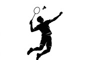 60 Badminton Player Smash Silhouette, a Person Illustration by Amazin_art (Thumbnail 19 of 26)
