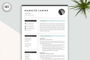 Creative Resume CV Template for Word, a Resume Template by GResume (Thumbnail 2 of 6)