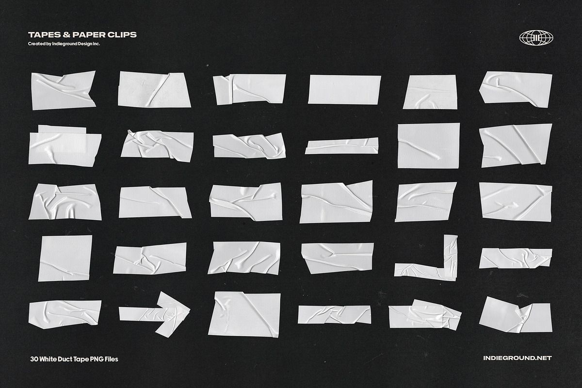Tapes & Paper Clips, an Object Graphic by Indieground Design Inc. (Photo 9 of 11)
