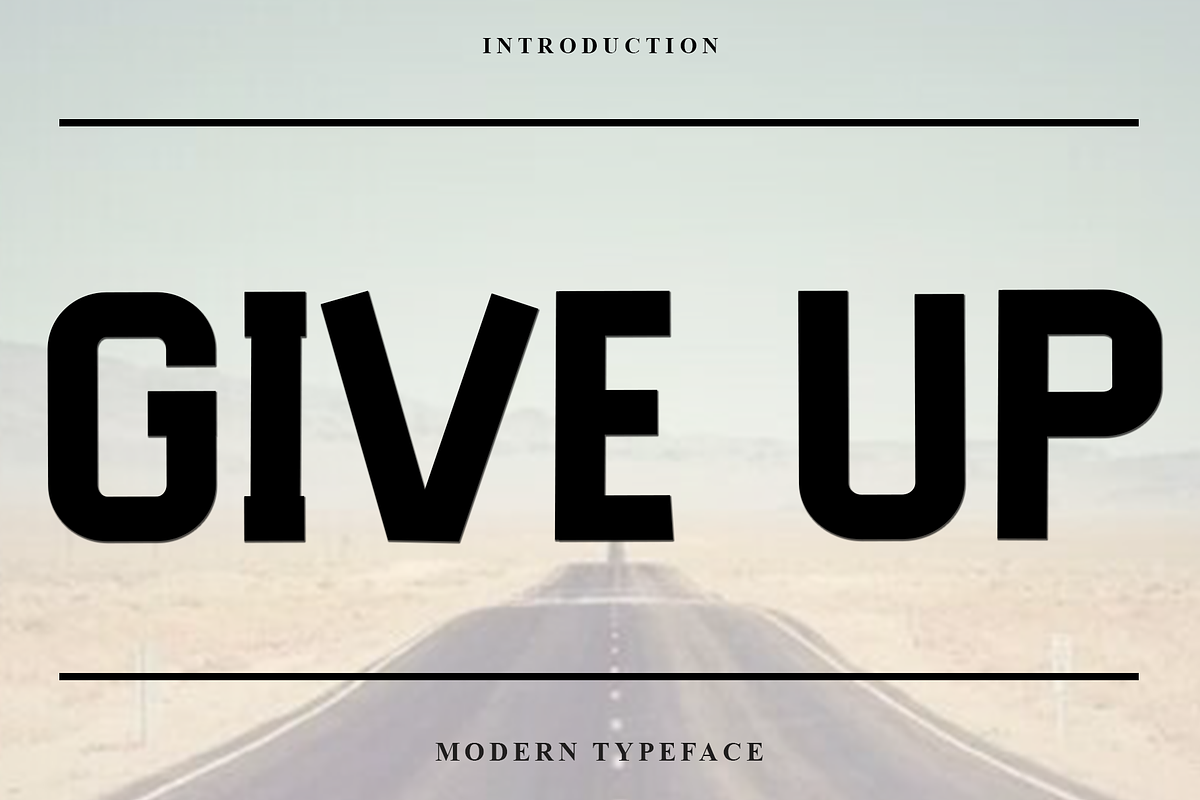 Give Up, a Script Font by FreshTypeINK (Photo 1 of 8)