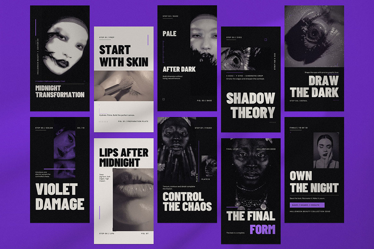 After Dark — Beauty Social Media, a Social Media Template by Pitchlook.Studio (Photo 2 of 3)