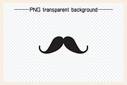 Moustache Icons Set Illustration, a Solid Icon by Designfour (Thumbnail 6 of 6)