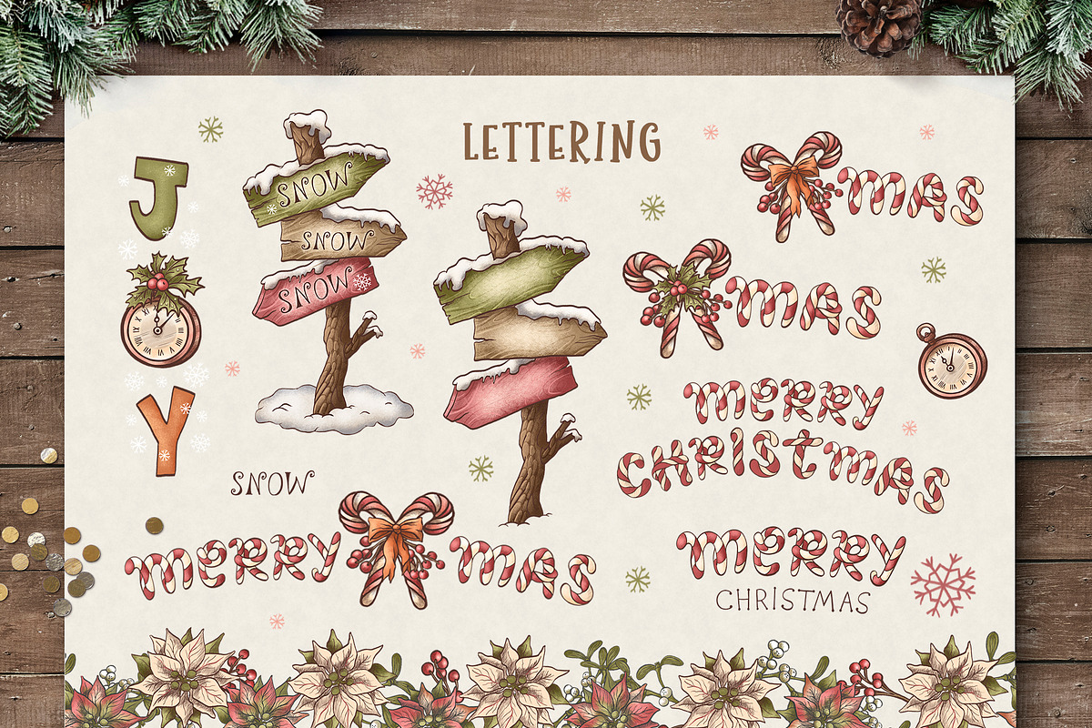 Christmas Vintage Snowmen, a Decorative Illustration by Otry Art (Photo 4 of 17)