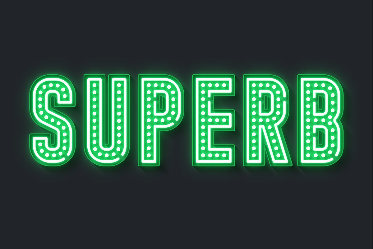 Retro LEDs and neon show alphabet, an Object Graphic by RevelStockart (Photo 7 of 12)