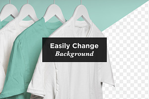 Hanging T-Shirts Mockup