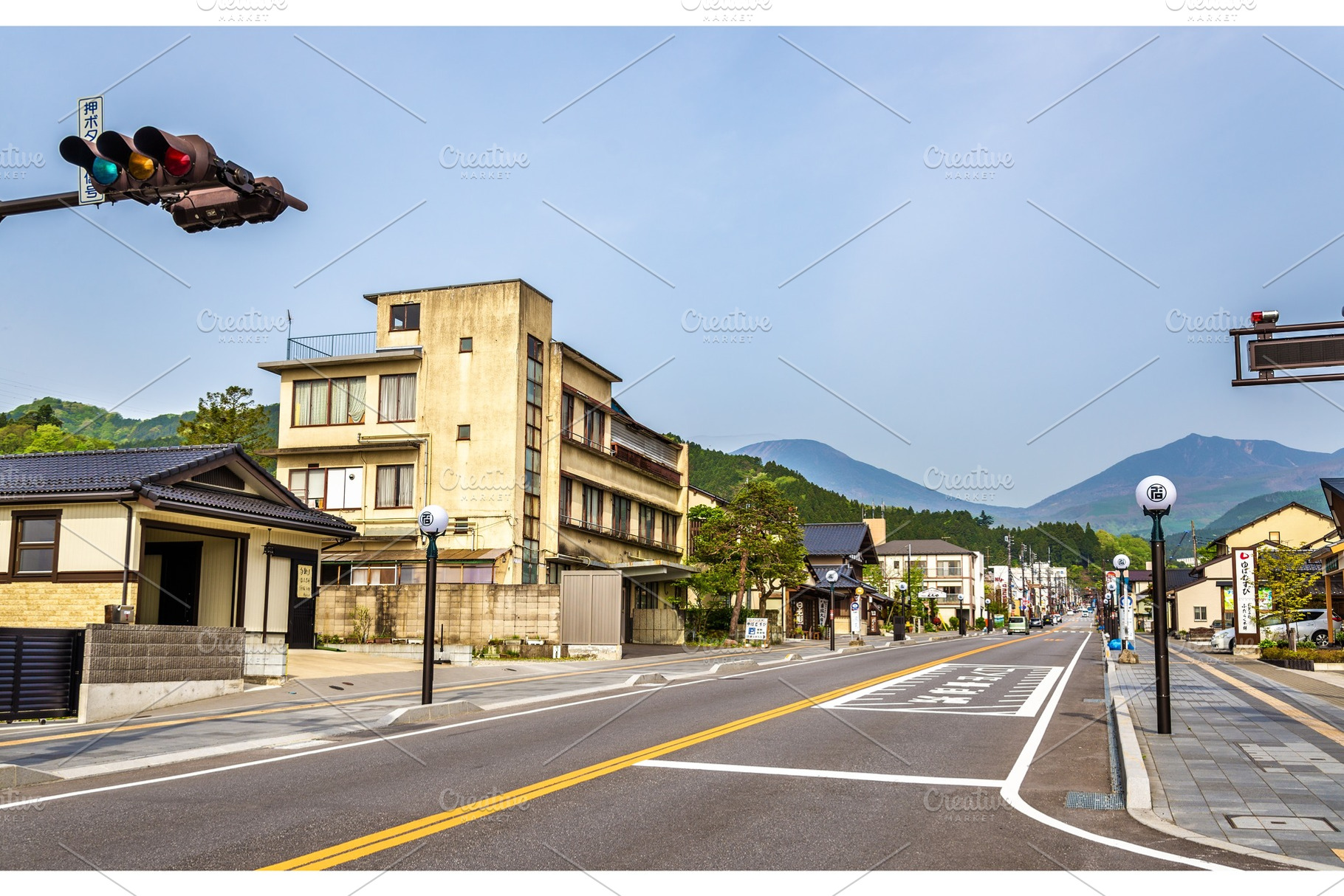 Street in Nikko, Tochigi Prefecture, Japan, an Architecture Photo by Leonid Andronov