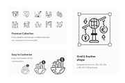 Linear Trade War Icon Set, an Outline Icon by Prosymbols (Thumbnail 3 of 5)