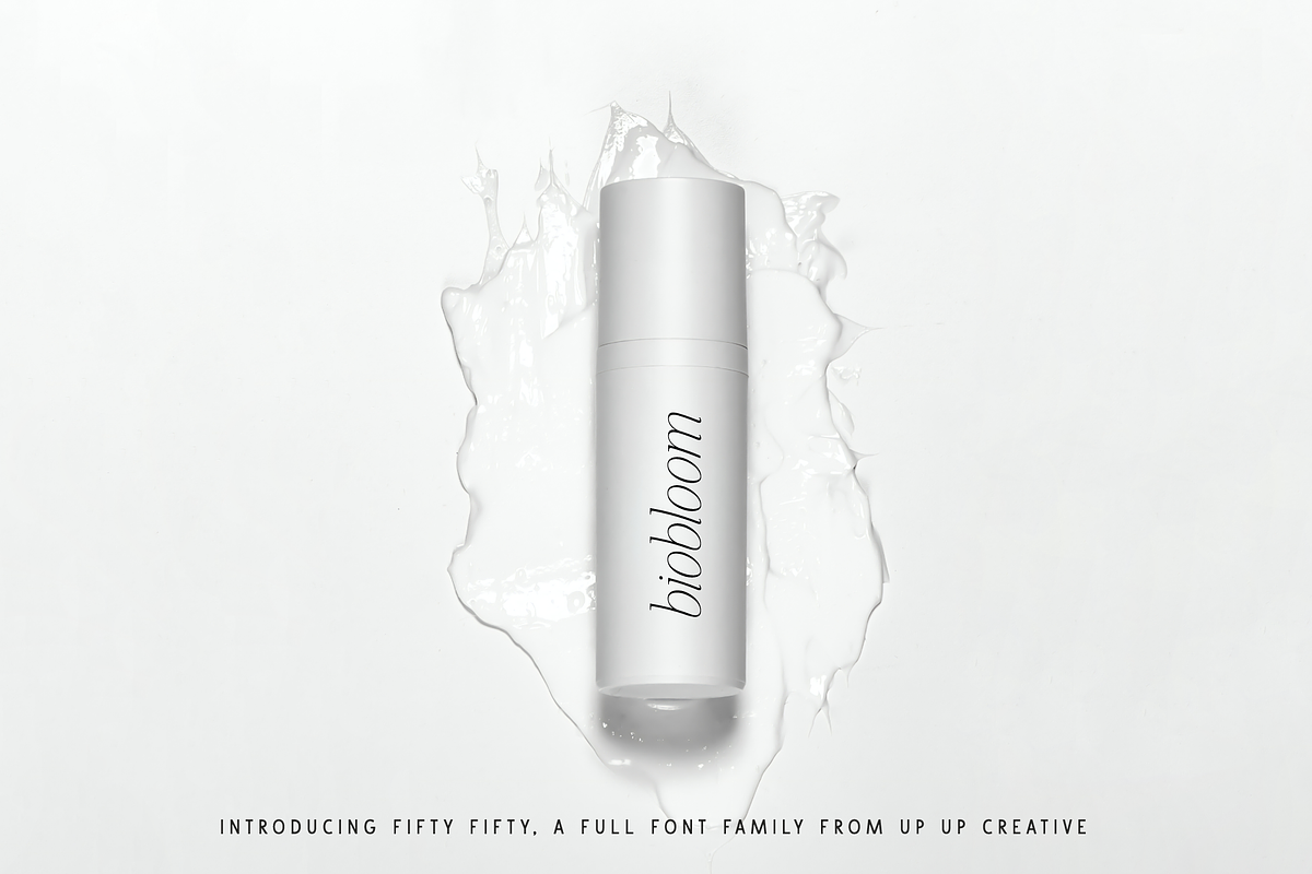 Fifty Fifty Complete Family, a Serif Font by Up Up Creative (Photo 15 of 15)