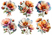 Spring Cosmos Flower Clipart Bundle, an Illustration by Daily.Designs (Thumbnail 6 of 8)