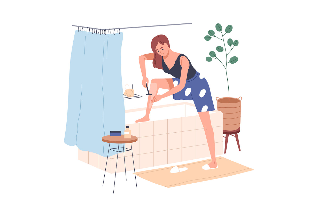 People do bathroom hygiene routine, a Person Illustration by Good Studio (Photo 12 of 13)