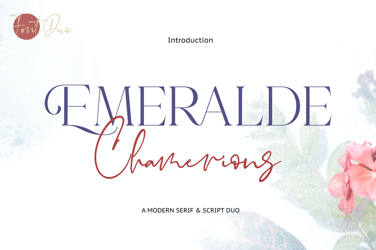 Emeralde Chamerions - Stylish Font, a Font by Almarkhatype (Photo 1 of 10)