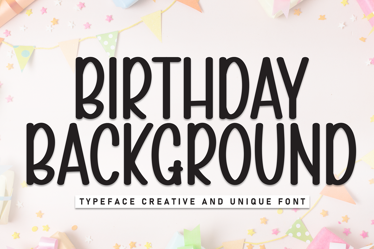 Birthday Background | Script Font, a Script Font by Scratchones (Photo 1 of 8)