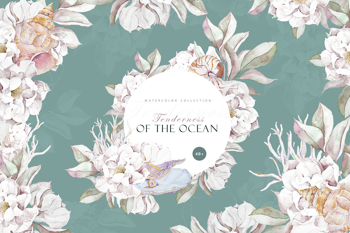 Watercolor underwater sea coral, a Decorative Illustration by MariGraphic boutique (Photo 1 of 9)