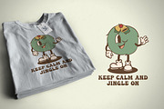 Christmas Mistletoe Vintage Cartoon, an Illustration by vectstudio (Thumbnail 4 of 5)